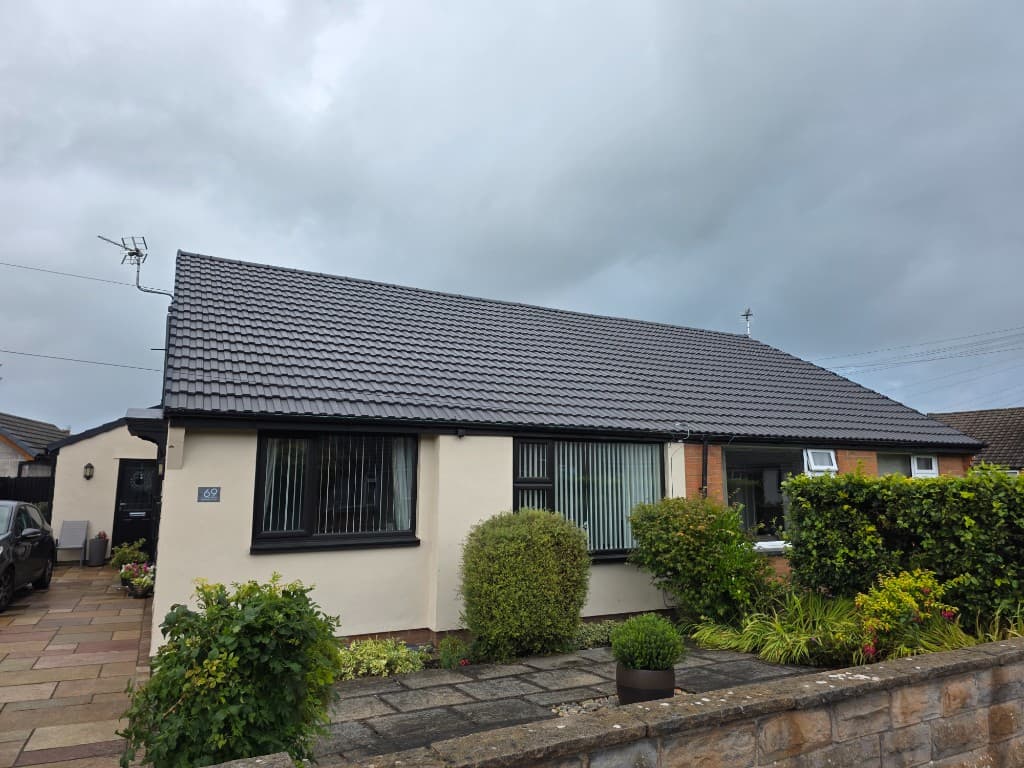 New tiled roof on Fairfield Drive, Lancashire